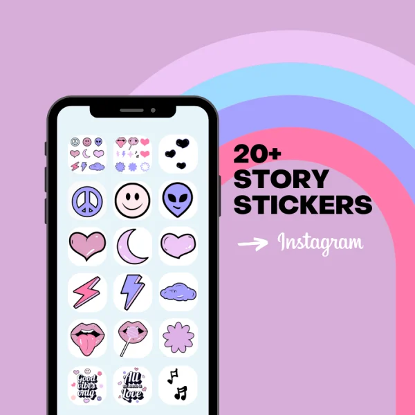 preview 20+ Story Stickers to instagram